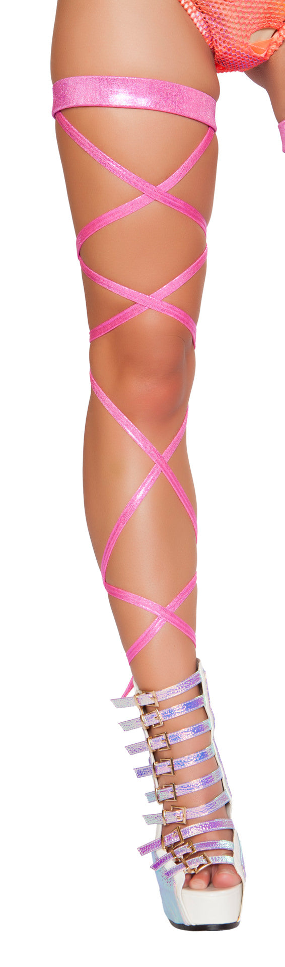 100” Shimmer Leg Strap with Attached Garter