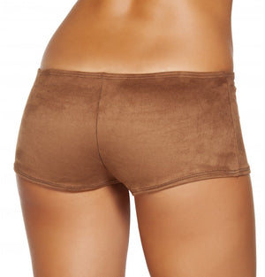SH224 Brown Suede Boy Shorts - Roma Costume New Products,Shorts,New Arrivals - 2